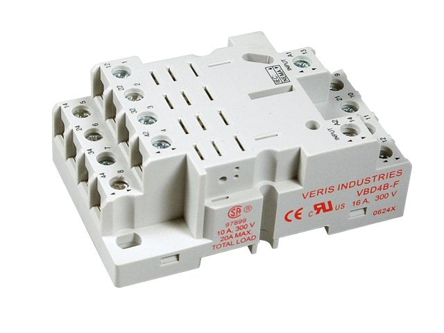 Socket, 4PDT, Full-Feature, Blade, DIN