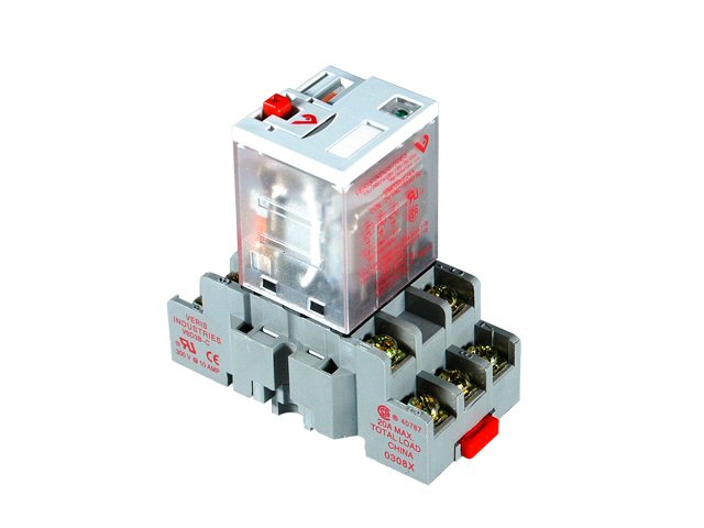 Relay & Socket Kit, 3PDT - F w/-C Socket, 24VAC