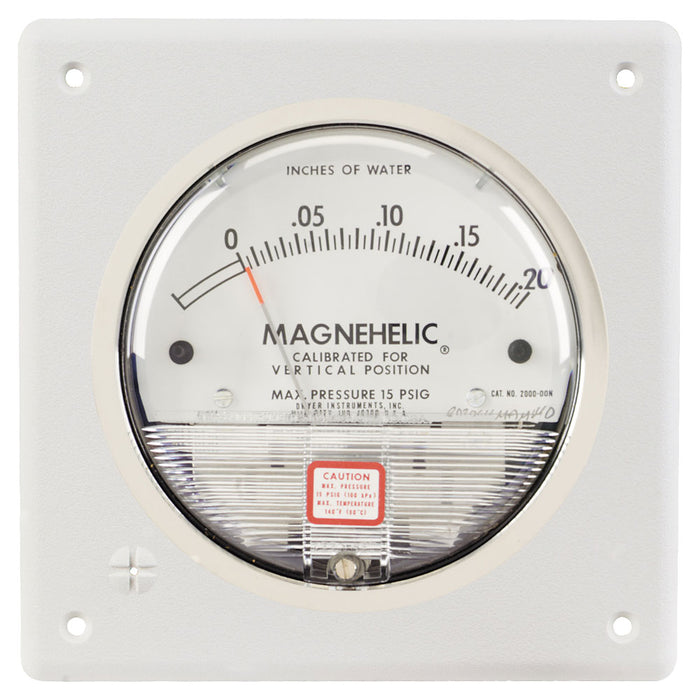 Kit de montaje empotrado de acero inoxidable para los medidores Magnehelic (Magnehelic se vende por separado)