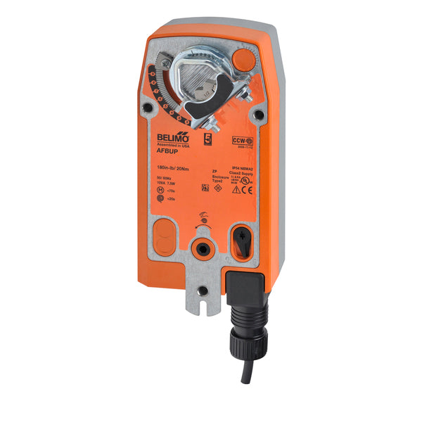 AFBUP - Belimo Actuador de Damper, On/Off, 24Vac, 24Vdc, 120Vac, 240Vac, 120Vdc