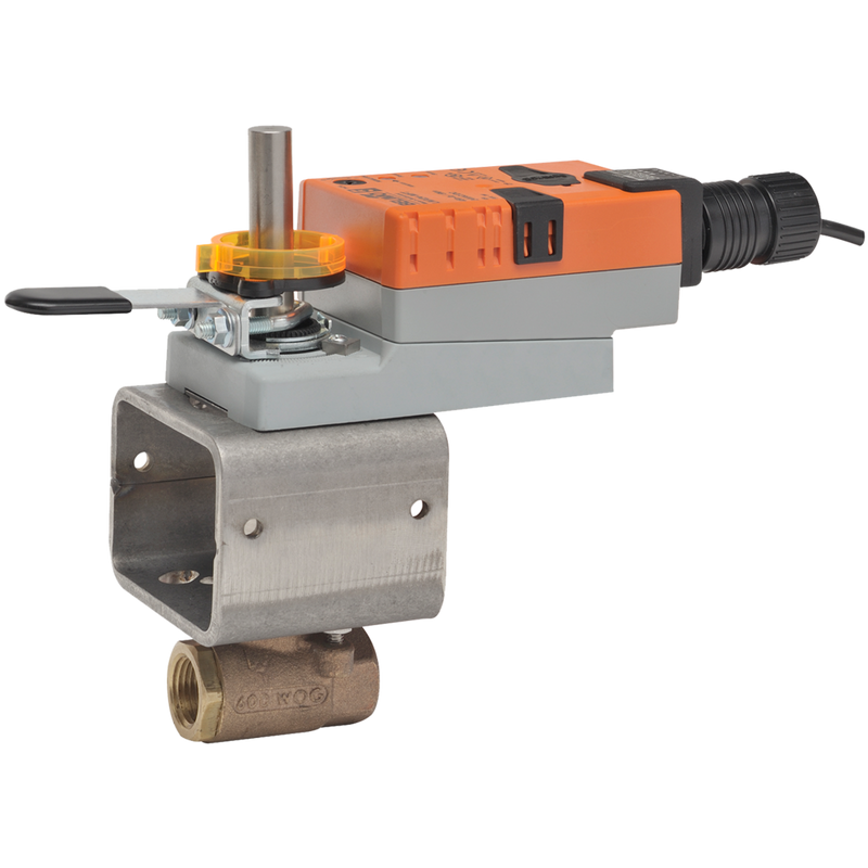 B2050VS-04+LMX24-3-X1 - Valvula de Bola Belimo, 2 Vías, 1/2in, On/Off, Flotante, 24Vac, 24Vdc