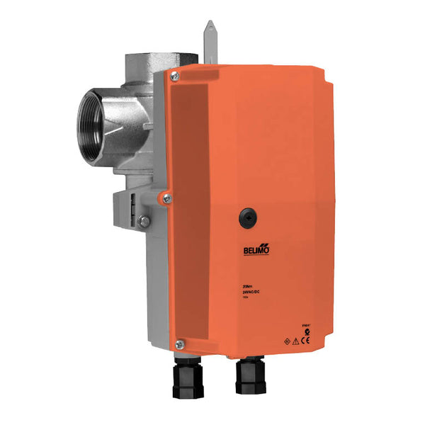 B329+ARX24-3-T N4 - Válvula Belimo, Caracterizada, 3 Vías, 1 1/4in, On/Off, Flotante, 24Vac, 24Vdc