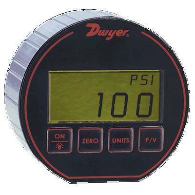 Medidor de presión digital, unidades de ingeniería elegibles: 30.00 psig, 2.109 kg/cm², 2.069 bar, 61.08" Hg, 69.21 ft columna de agua, 67.45 ft agua de mar a 4 °C, 206.9 kPa, 480 oz/in², 830.4" columna de agua, 2069 mbar, 2109 cm columna de agua, 1551 mm