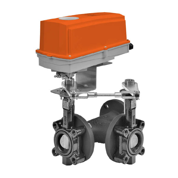 F750-150SHP+GMCX24-3-T-X1 N4 - Valvula de Mariposa Belimo, 3 Vias, 2in, On/Off, Flotante, 24Vac, 24Vdc
