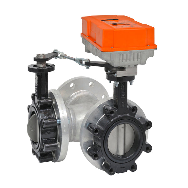 F7300L+PRXUP-MFT-T - Valvula de Mariposa Belimo, 3 Vias, 12in, 2-10Vdc, On/Off, Flotante, 4-20mA, PWM, Con Comunicacion, 24Vac, 24Vdc, 120Vac, 240Vac, 120Vdc