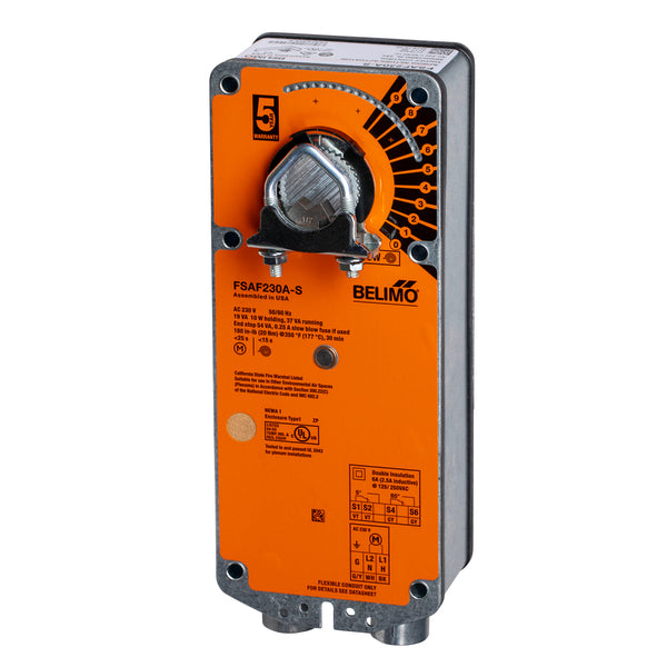 FSAF230A-S - Belimo Actuador para Sistema Contra Incendio, On/Off, 240Vac