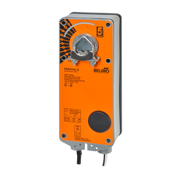 FSAF24A-S - Belimo Actuador para Sistema Contra Incendio, On/Off, 24Vac, 24Vdc