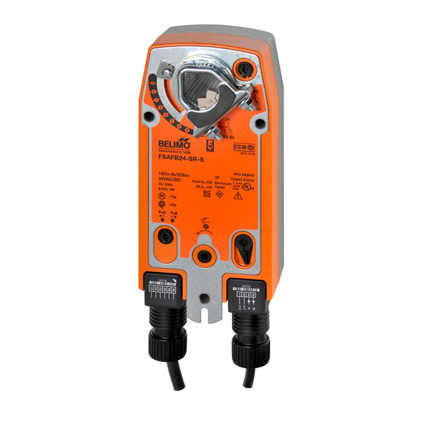 FSAFB24-SR-S - Belimo Actuador para Sistema Contra Incendio, 2-10Vdc, 24Vac, 24Vdc