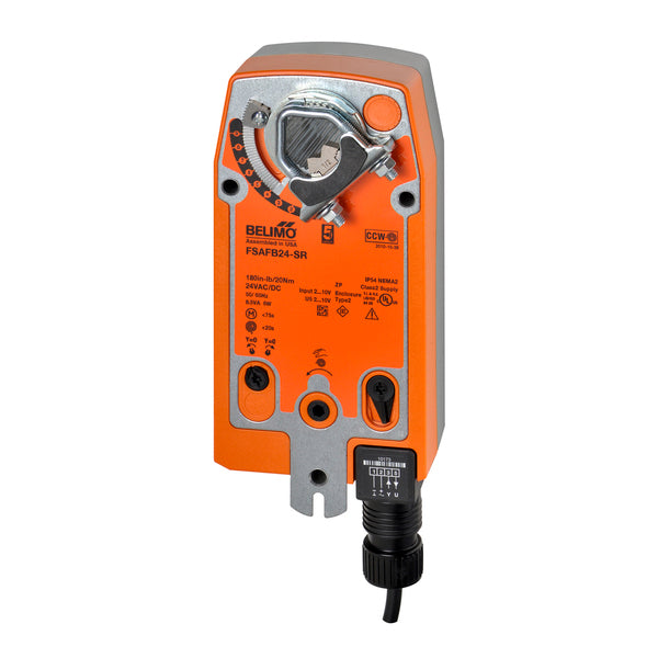 FSAFB24-SR - Belimo Actuador para Sistema Contra Incendio, 2-10Vdc, 24Vac, 24Vdc