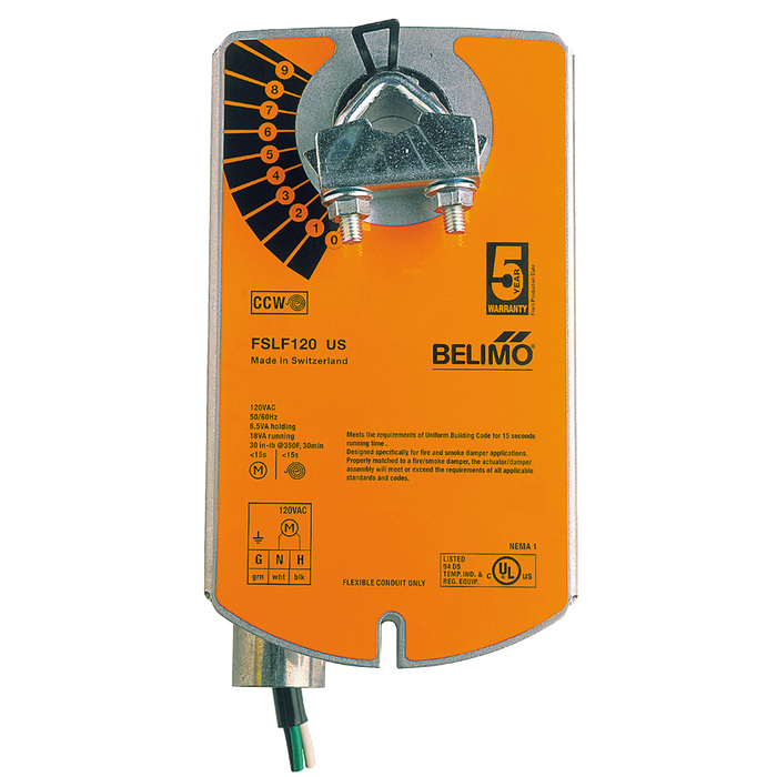 FSLF120 US - Belimo Actuador para Sistema Contra Incendio, On/Off, 120Vac