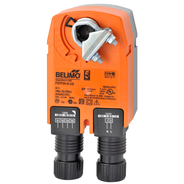 FSTF24-S US - Belimo Actuador para Sistema Contra Incendio, On/Off, 24Vac, 24Vdc