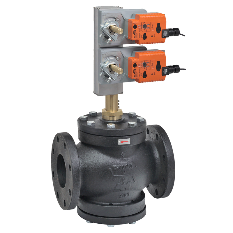G780S-250+2*GKX24-MFT-X1 - Válvula de Globo Belimo, 3 Vias, 3in, 2-10Vdc, On/Off, Flotante, 4-20mA, PWM, 24Vac, 24Vdc