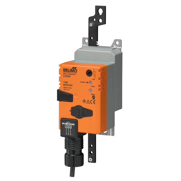 LHQB24-MFT-100 - Belimo Actuador de Damper, 2-10Vdc, On/Off, Flotante, 4-20mA, PWM, 24Vac, 24Vdc