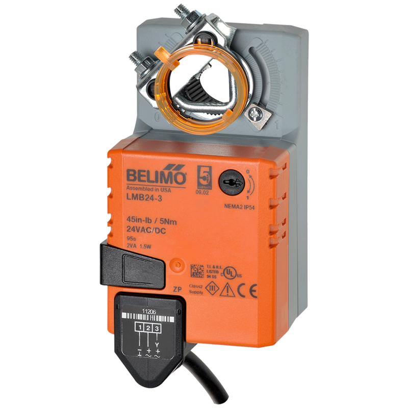LMX24-3-X1 - Belimo Valve Actuator, On/Off, Flotante, 24Vac, 24Vdc