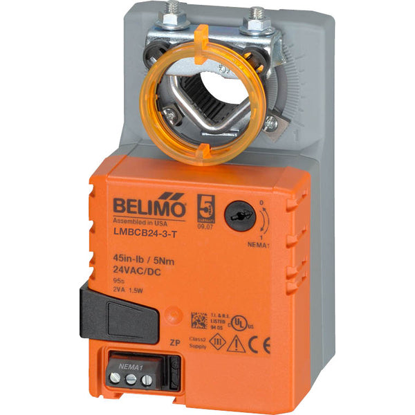 LMCB24-3-T - Belimo Actuador de Damper, On/Off, Flotante, 24Vac, 24Vdc