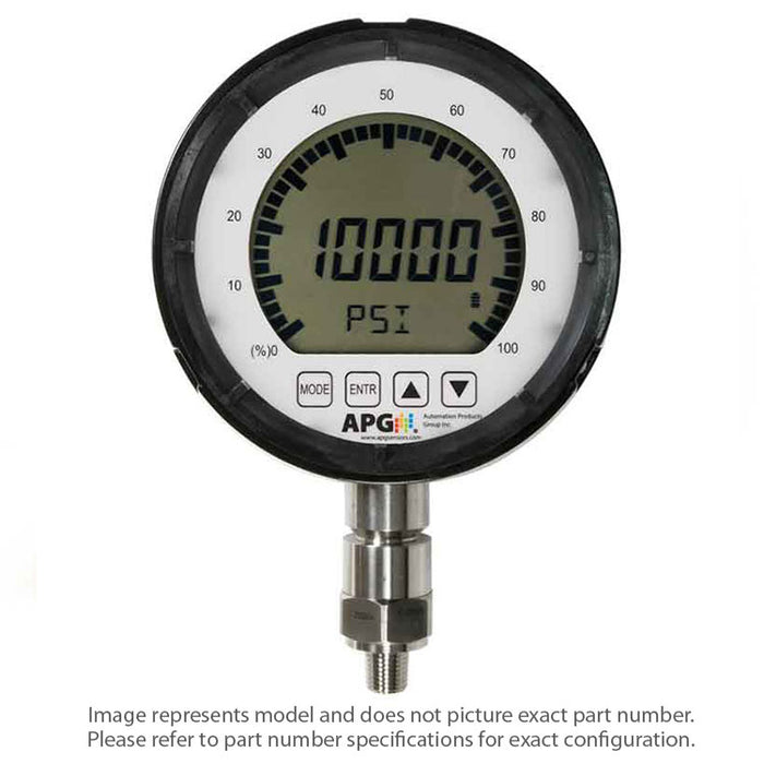 Manómetro Digital, 0-10000psi, Display LCD 5 Dig 5.5in/Barra Gráfica, Batería 2xAA, Relay SPDT, IP65