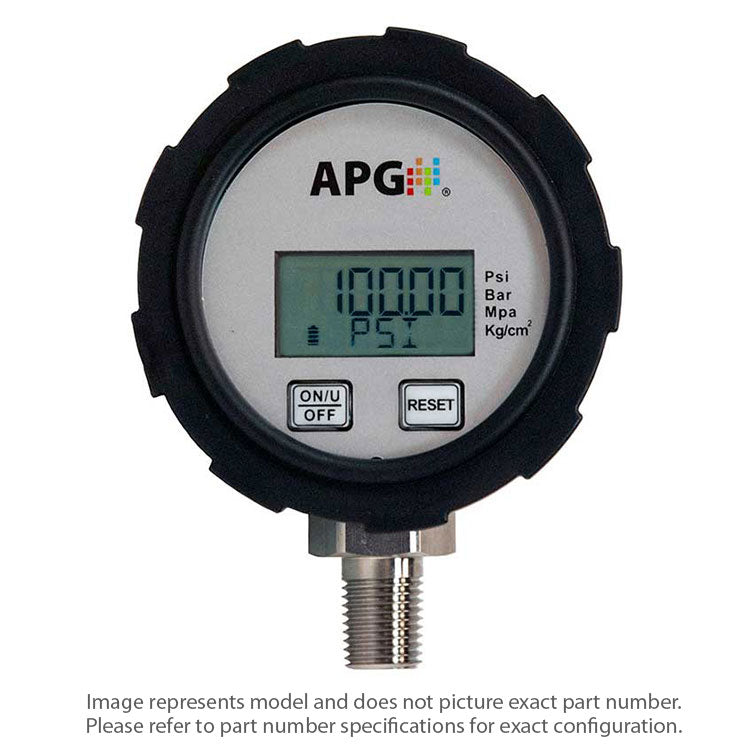 Manómetro Digital, 0-50psi, NPT 1/4", Display LCD 4 Dígitos, IP65
