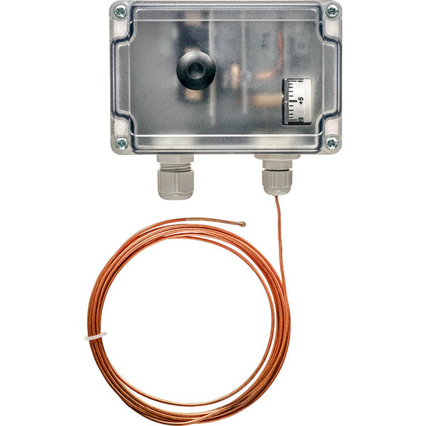 Sensor de deteccion de baja temperatura pasivo, aux. incorporado, Reinicio manual