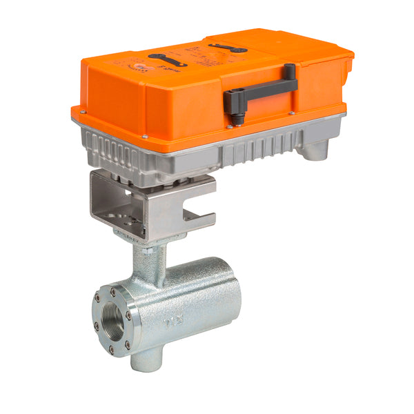 B2100VB-024+PRBUP-3-T - Valvula de Bola Belimo, 2 Vías, 1in, On/Off, Flotante, 24Vac, 24Vdc, 120Vac, 240Vac, 120Vdc