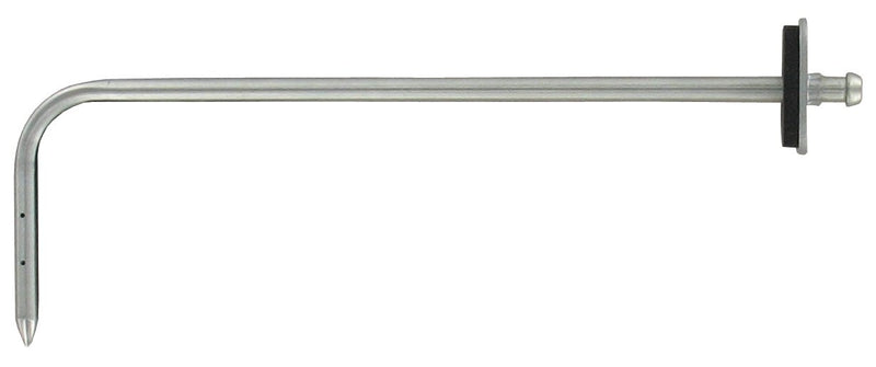 Punta de presión estática de acero inoxidable 303 con brida de montaje, para tubería de plástico o de goma de 3/16". 6" de profundidad de inserción, incluye tornillos de montaje