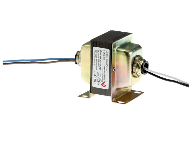 CONTROL TRANSFORMER, 40VA, 120-24VAC, FOOT&DUAL HUB MNT