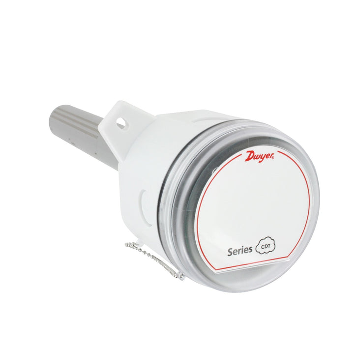 Transmisor de dióxido de carbono, montaje en conducto, 2000 ppm, transmisor de CO2 con salidas de corriente y voltaje para CO2 y salida de temperatura de termistor tipo III de 10K ohmios.