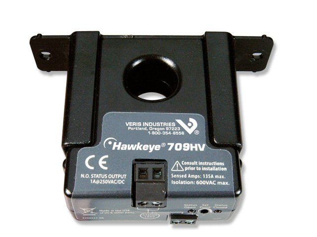 Solid Core Current Switch, Adj, NO, 250V
