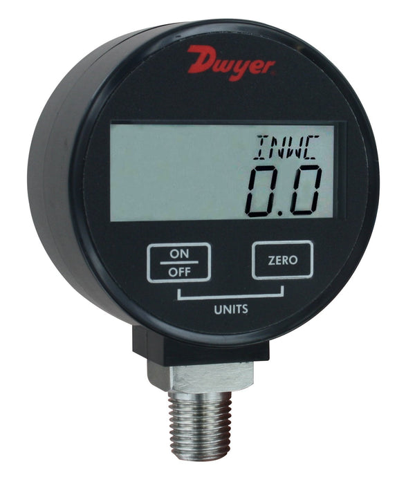 Medidor de presión digital, rango de 0 a 5 psi, unidades de ingeniería elegibles: 5.000 psig, .3515 kg/cm², .3447 bar, 10.18" Hg, 11.53 ft columna de agua, 34.47 kPa, 80.0 oz/in², 138.4" columna de agua, 344.7 mbar, 351.5 cm columna de agua, 258.6 mm Hg,