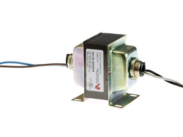 CONTROL TRANSFORMER, 50VA, 120-24VAC, FT&DUAL HUB MNTS