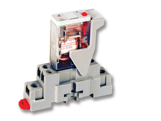 Relay & Socket Kit, SPDT -F w/-F Socket, 12VDC