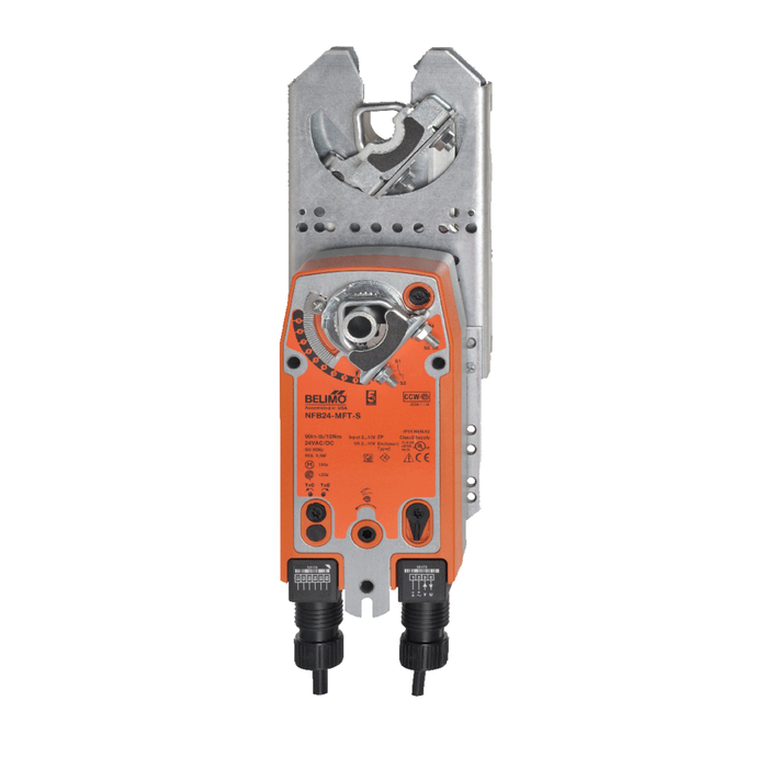 ZG-JSLA+AFX24-MFT - Belimo Actuador de Damper, Retrofit, 2-10Vdc, On/Off, Flotante, 4-20mA, PWM, 24Vac, 24Vdc